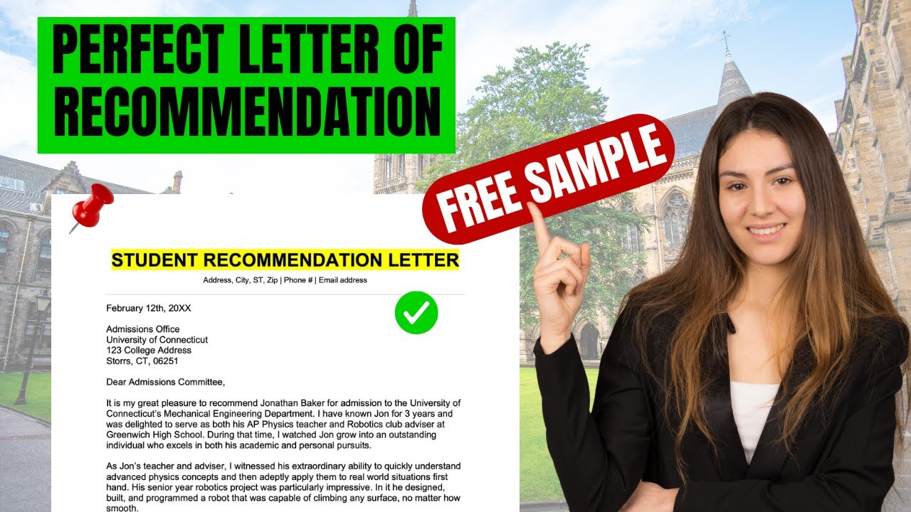 How to Write a Recommendation Letter for Scholarship | Step-by-Step Explanation