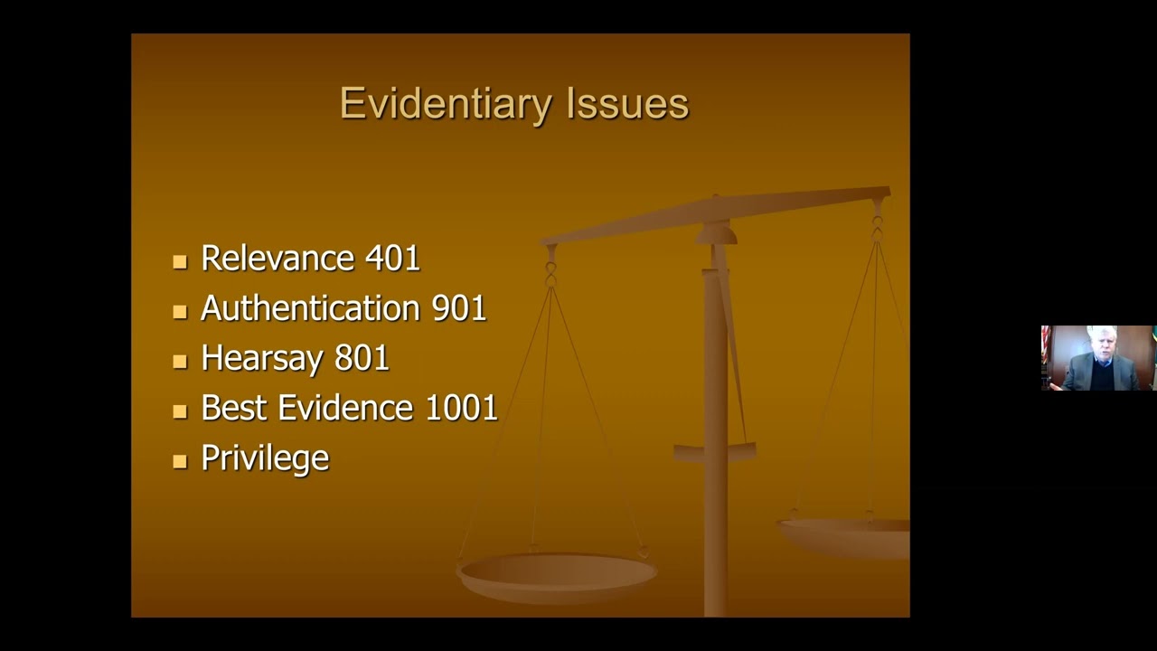 The Five Evidence Issues