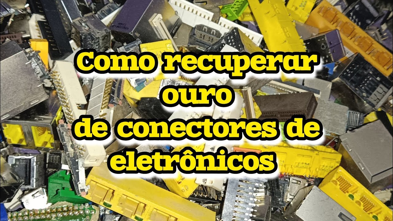 Técnica do desplacante de ouro, Como recuperar ouro de conectores de eletrônicos passo a passo. 2