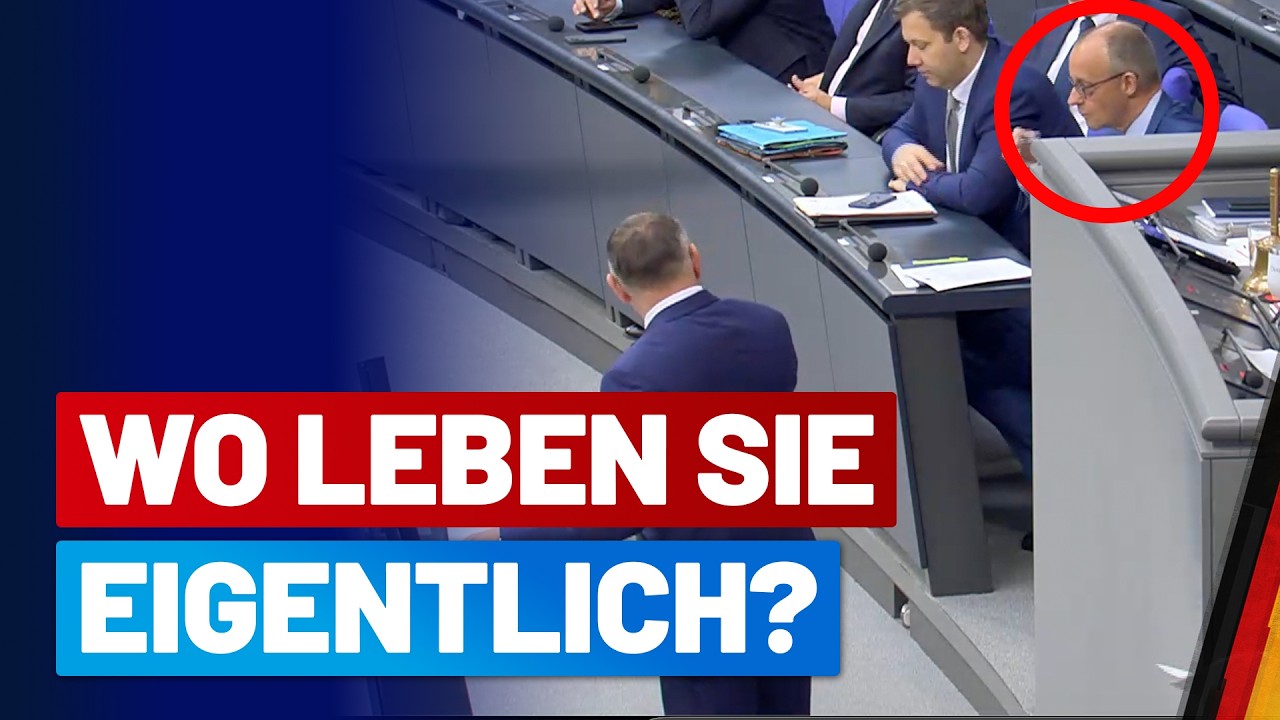 Tino Chrupalla rechnet mit dem realit&auml;tsfernen Kanzler ab! - AfD-Fraktion im Bundestag