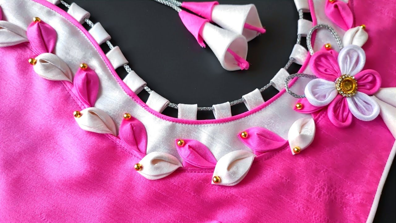 లేటెస్ట్ మోడల్ డిజైనర్ బ్లౌజ్ డిజైన్ |Blouse back neck design cutting and stitching|