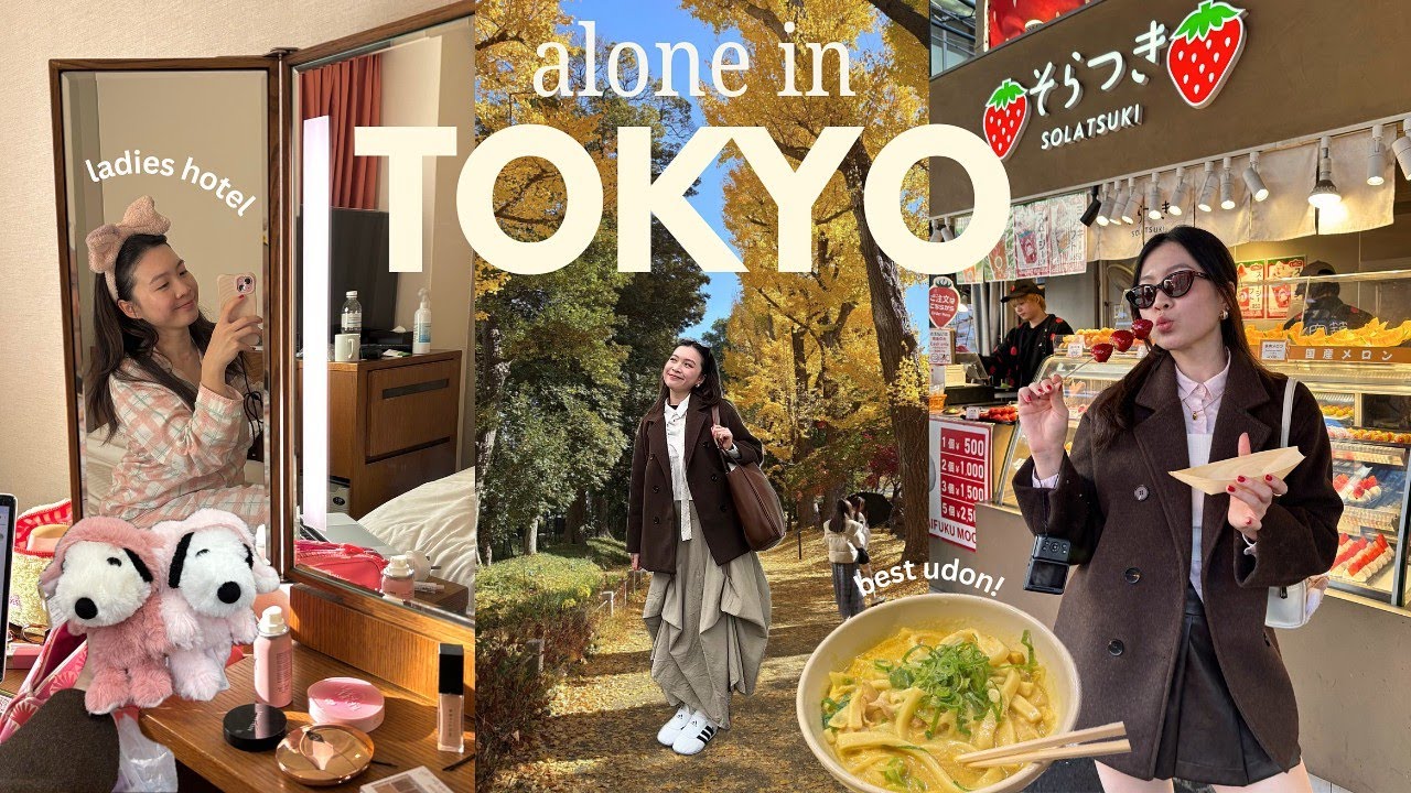 Осень в Японии 🇯🇵🍡 Лучшая лапша удон с мягкой начинкой, женский отель, суши за 1 доллар, покупки ...