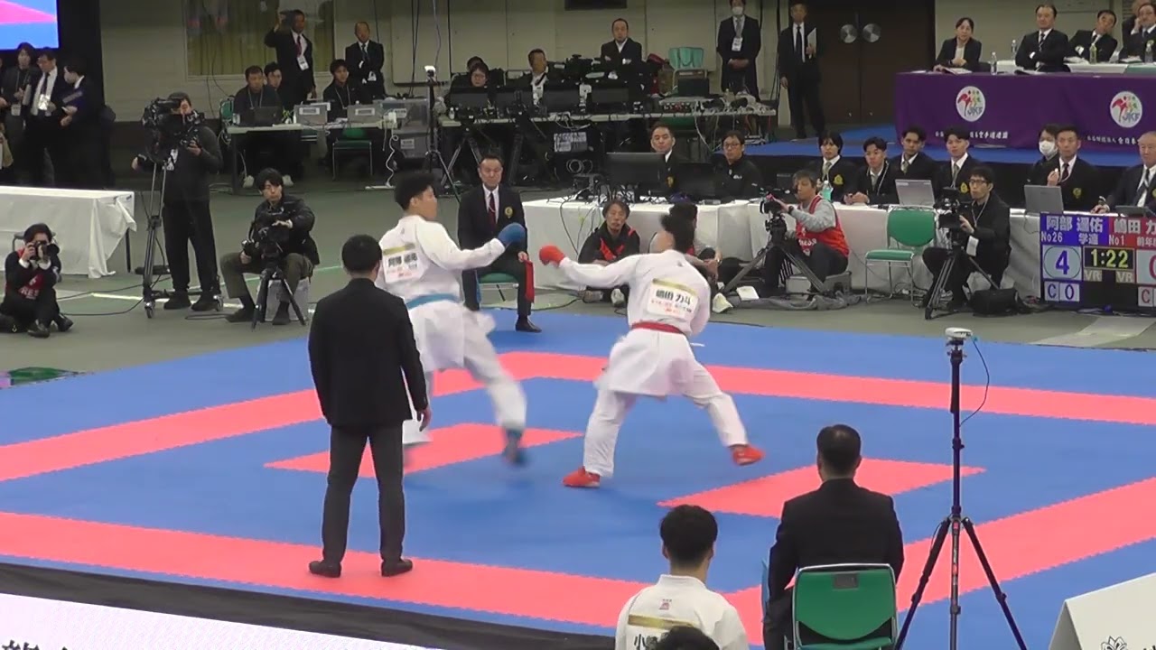 第53回全日本空手道選手権大会　男子個人組手準決勝　2025年12月14日　日本武道館