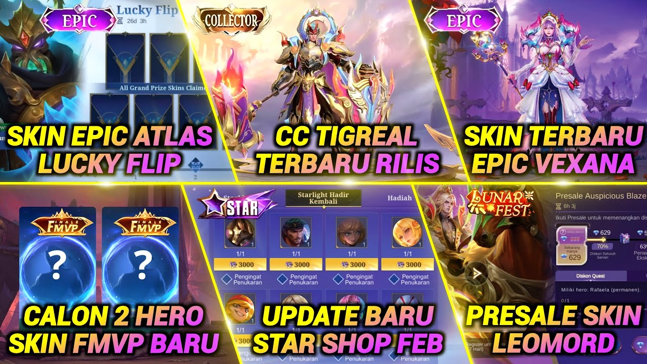 UPDATE BESAR!! RILIS CC MARET, UPDATE FMVP SKIN AURORA PH, LUCKYBOX RESALE, RILIS 3 SKIN BARU DLL