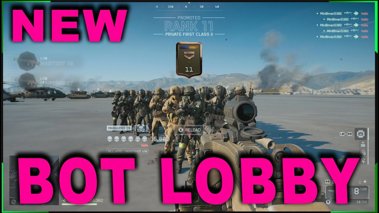 bf6: *НОВОЕ* ПОВЫСЬТЕ УРОВЕНЬ ВСЕГО! САМОЕ СЛОМАННОЕ И СИЛЬНОЕ лобби ботов ВСЕГДА! ИСПОЛЬЗУЙТЕ ЭТ...