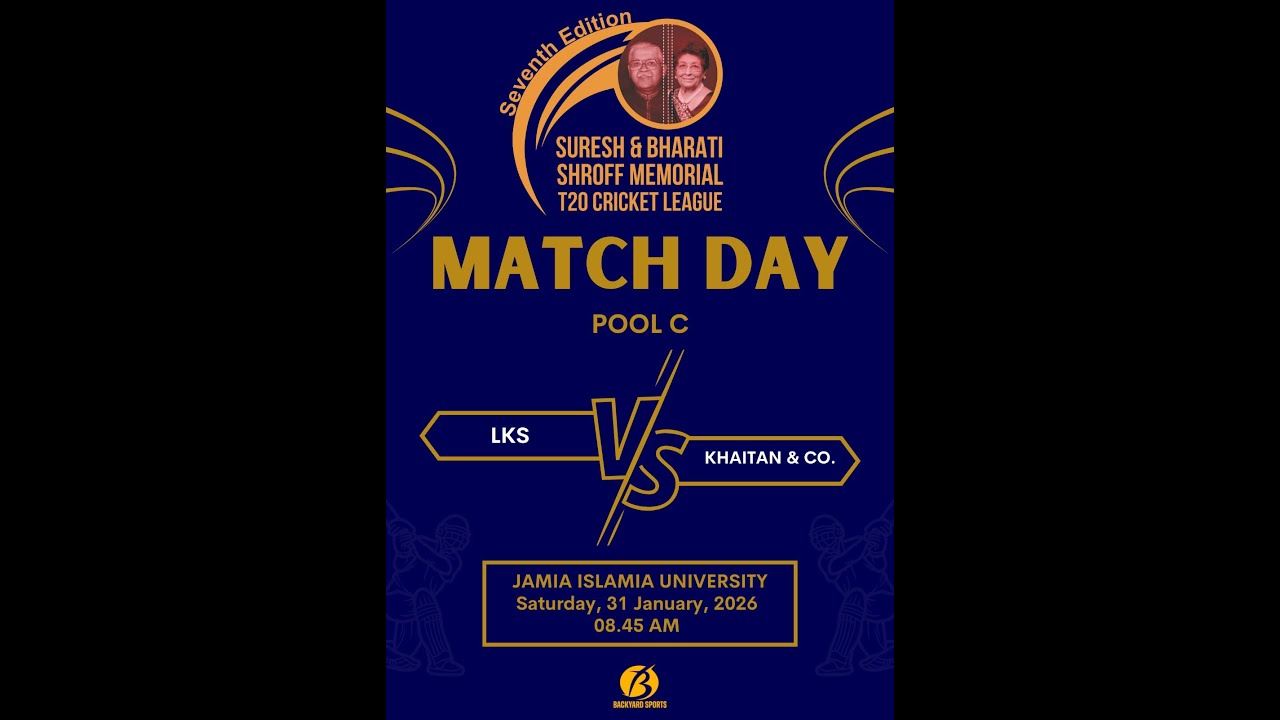 Match Day – Pool C | LKS 🆚 KHAITAN  &  CO.