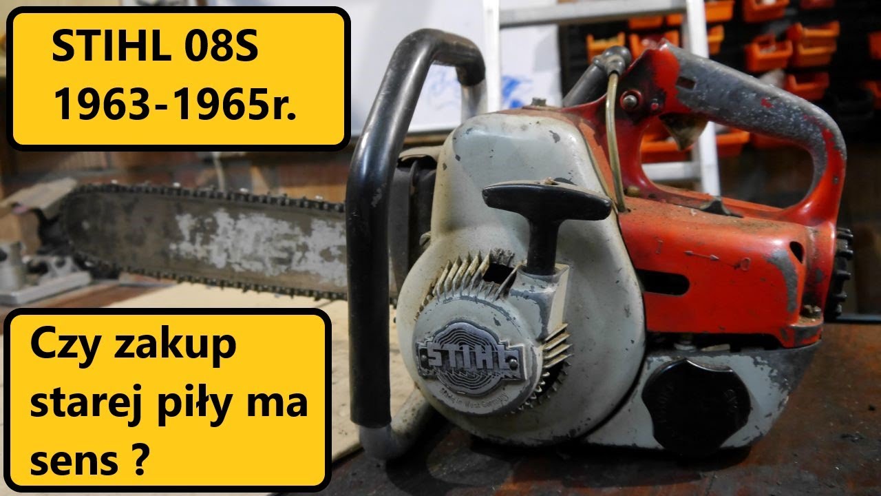 #rpgarażowo. Stihl 08S. Produkcja. 1963-65r. Czy inwestować w zabytki. Na co zwrócić uwagę.