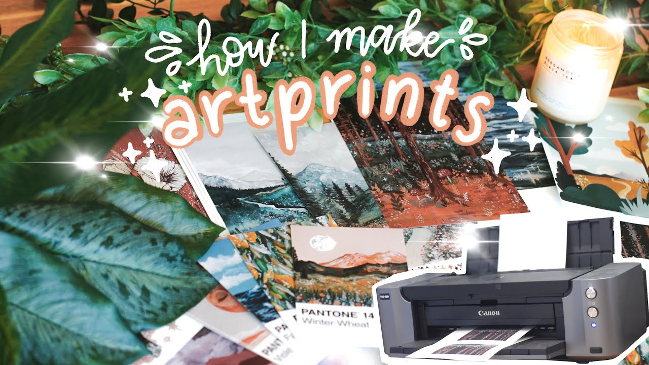 How I Make My Art Prints to Sell on Etsy! ✨ (Digitizing my Art)