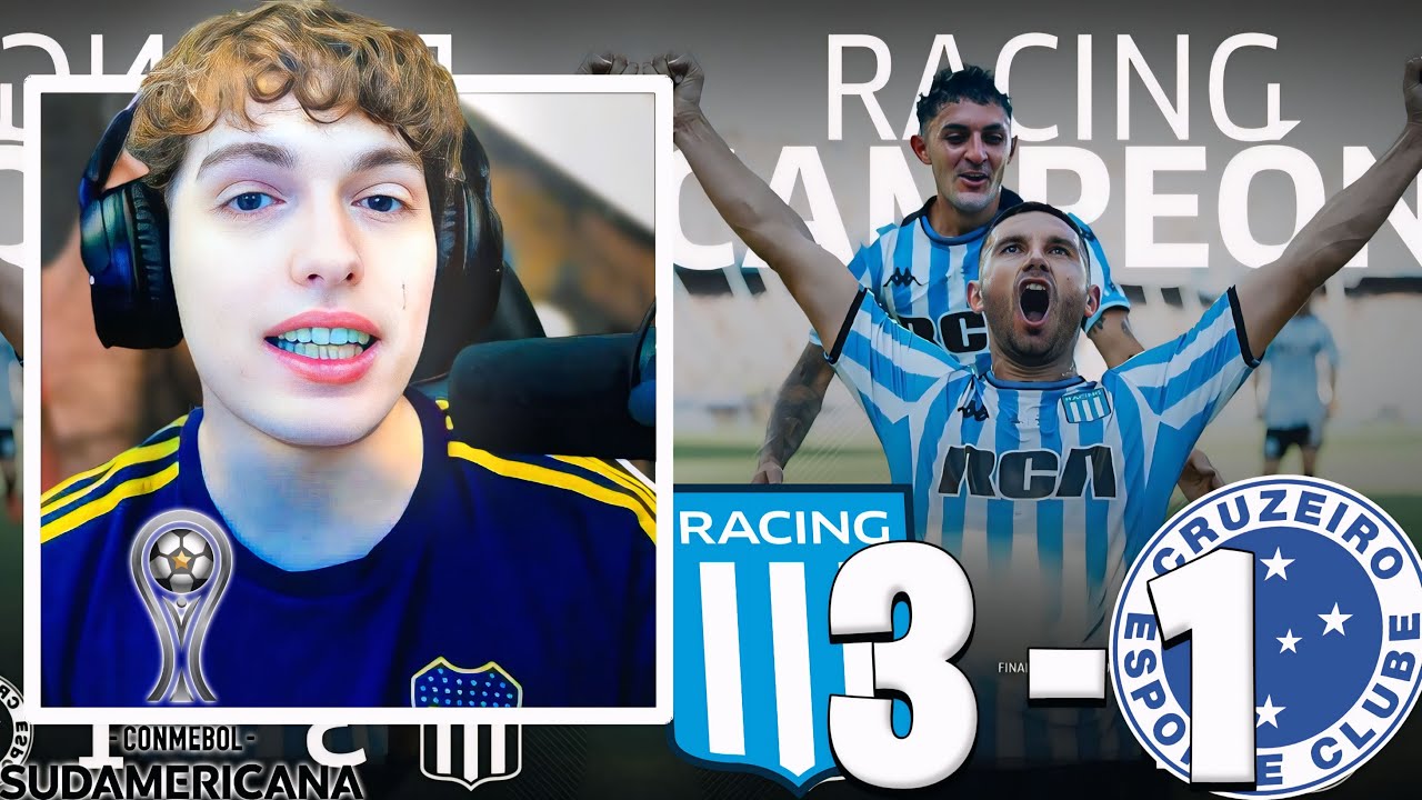DAVOO XENEIZE REACCIONA Y OPINA DE RACING 3 CRUZEIRO 1 | RACING GANADOR DE LA COPA SUDAMERICANA
