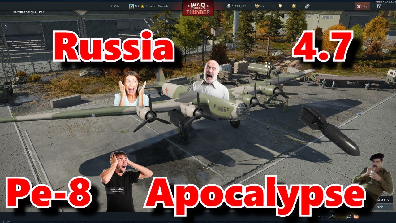 Russia 4.7 - Pe-8 Apocalypse in War Thunder
