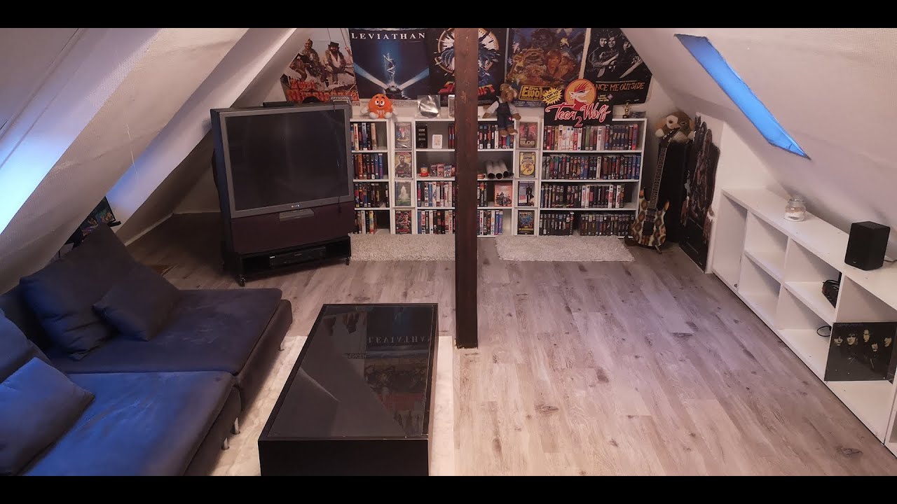VHS-Klaus – Projekt Filmzimmer #3 | Erste Roomtour: Endlich Sofa und Projektor im Filmzimmer