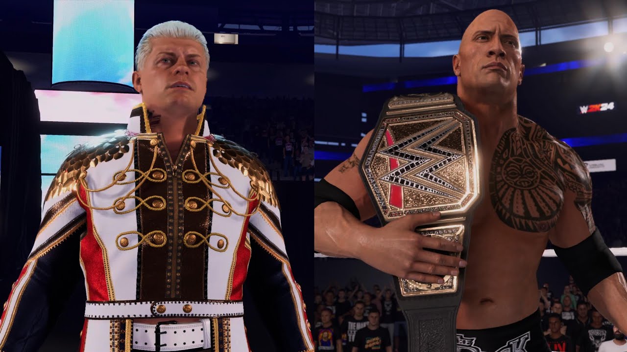 Cody Rhodes Vs The Rock - Undisputed Championship Match | WWE 2K24 PS5 4K