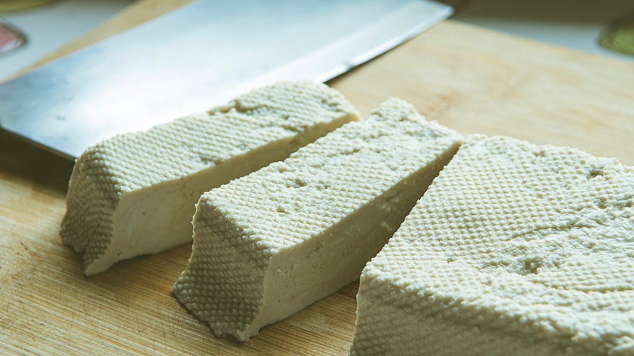 Tofu selber machen aus getrockneten Sojabohnen - Sojamilch machen