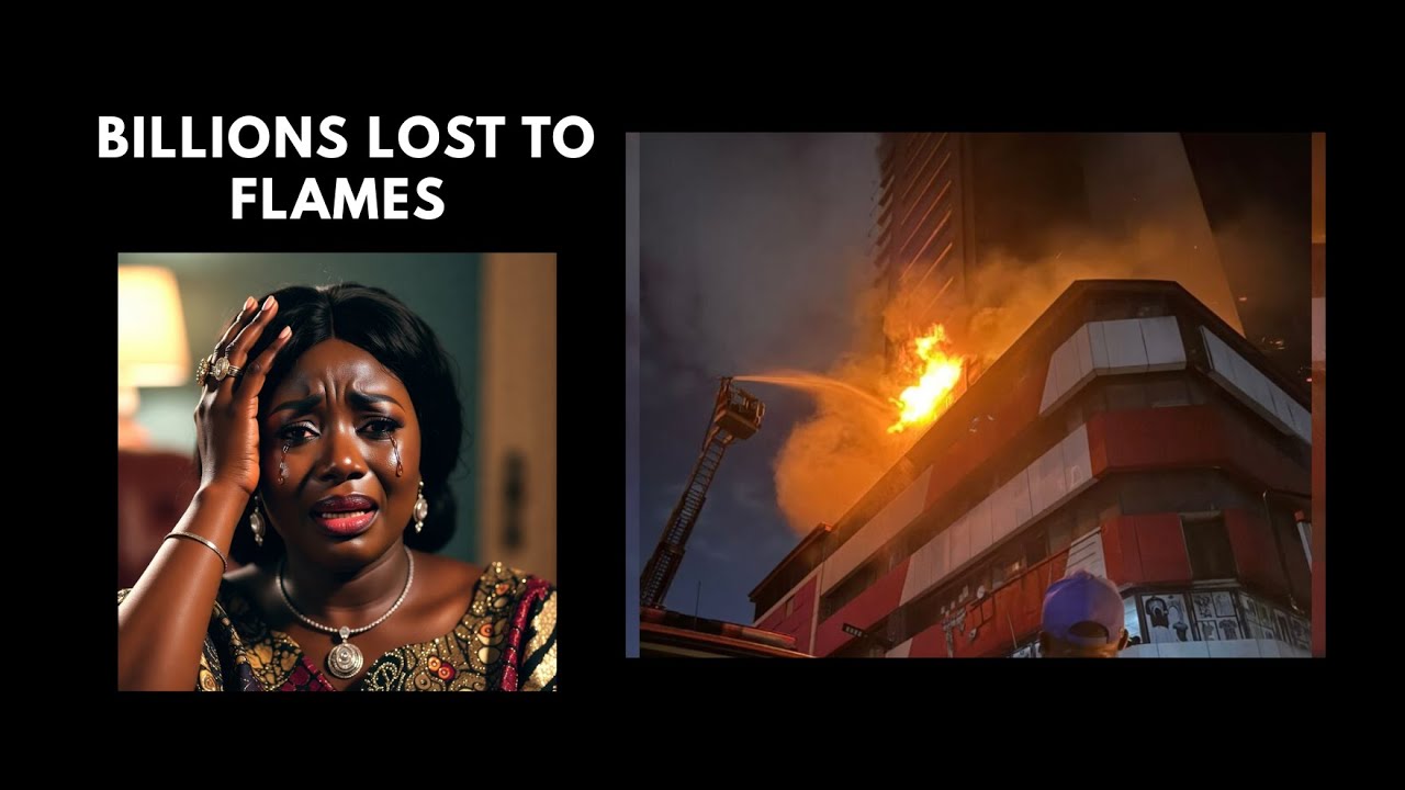 Great Nigeria Insurance House Fire Balogun Market #lagos #nigeria #fire