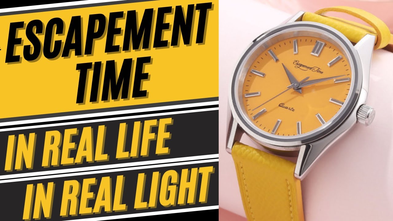 What Does the Escapement Time Yellow Look Like in Real Life? 👀