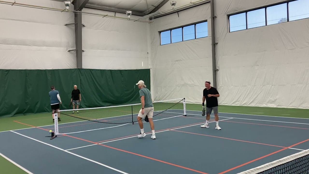 Pickleball at SS w Rob Ed Steve.  Good w ATP