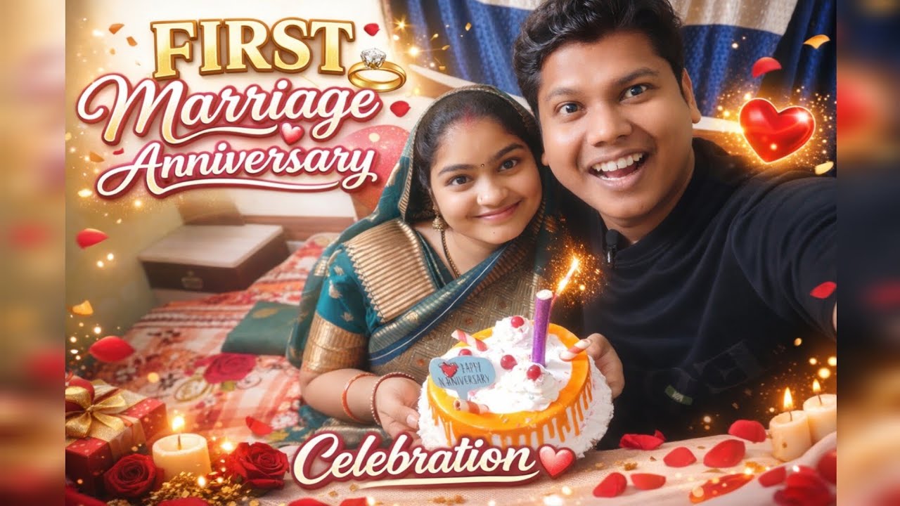 First Marriage Anniversary Celebration 💍❤️ | 1st Anniversary Vlog | Husband Wife Love