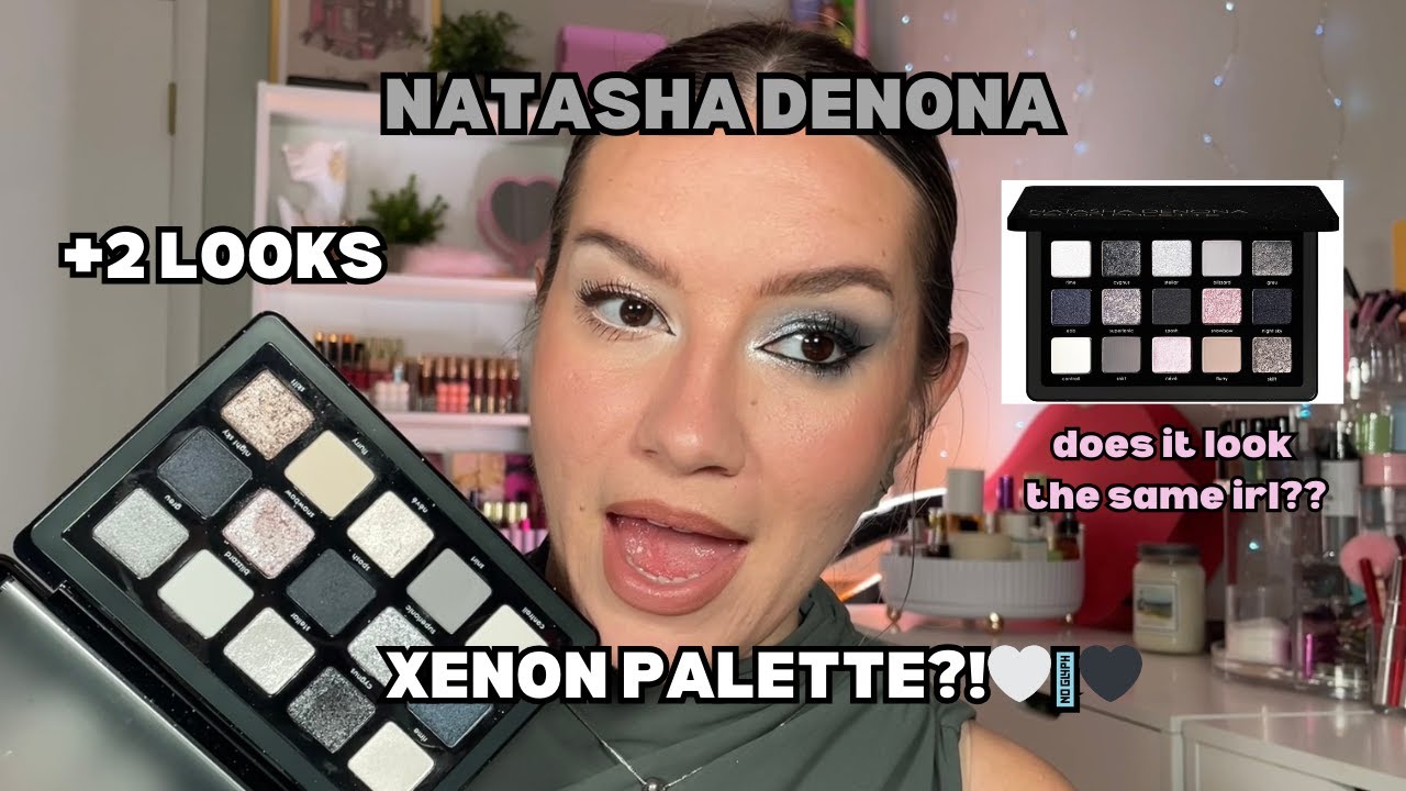 NATASHA DENONA XENON PALETTE | 2 LOOKS🖤