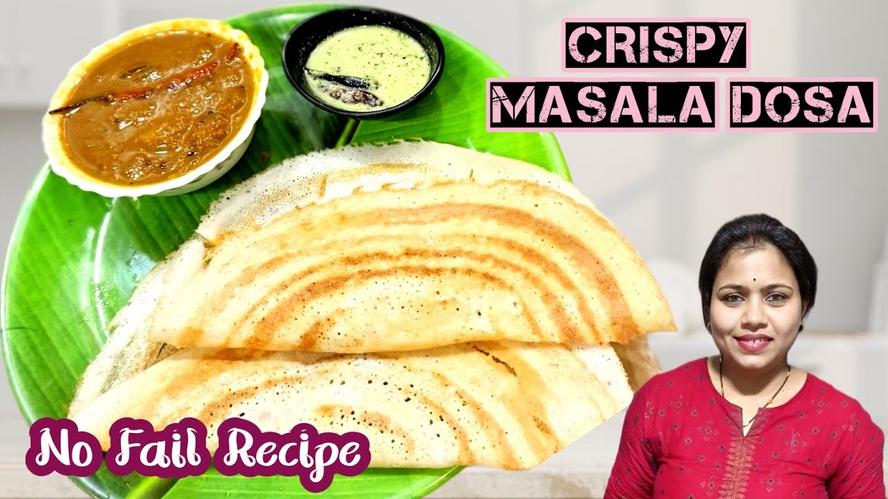 Masala Dosa Recipe। एक ही वीडियो में डोसा बैटर चटनी और आलू मसाला।@1No.KitchenByPoojapatel 