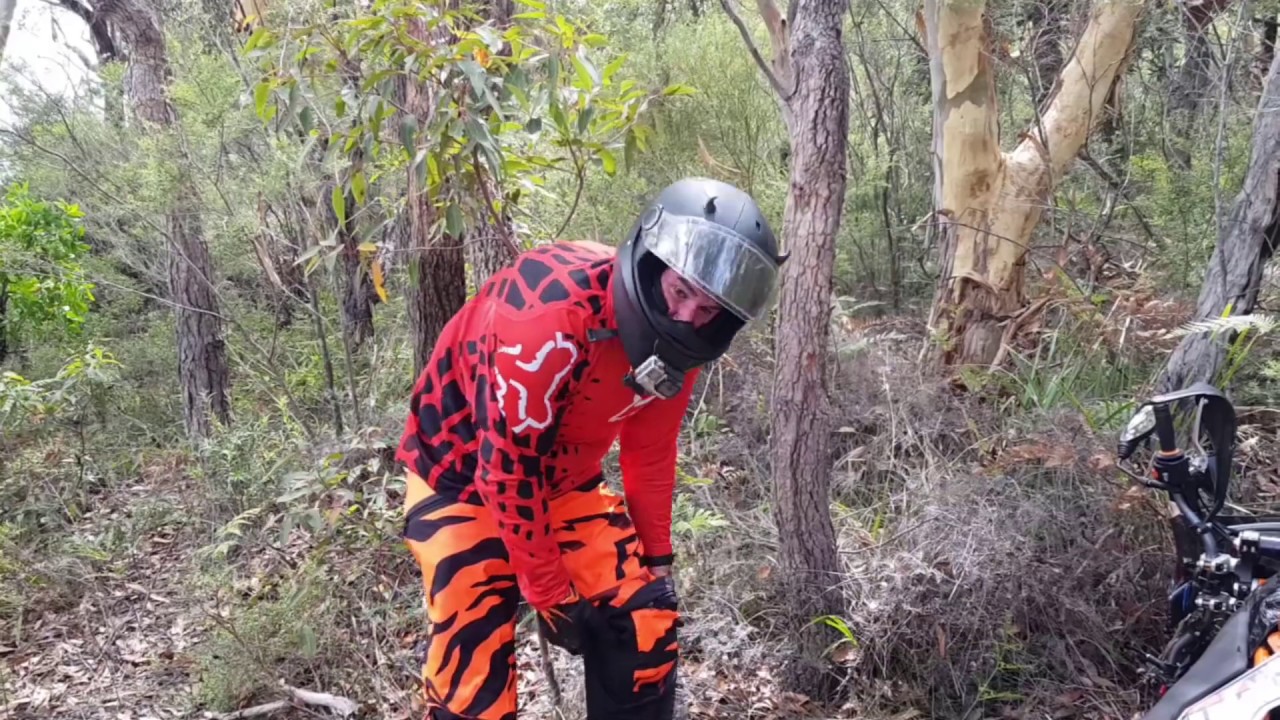 New KTM 690 Enduro off-road riding and crashing with Sketchy on his WR450F
