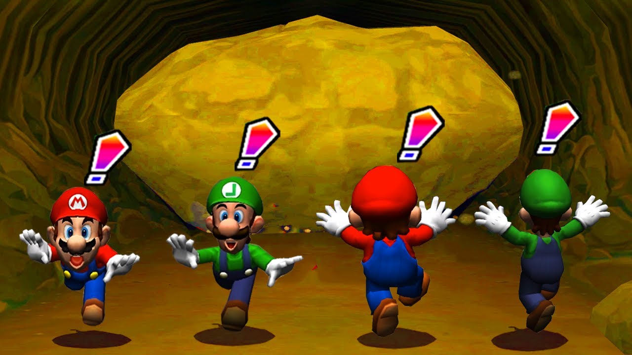 Mario Party 6 Bridge Battle - Mario vs Waluigi vs Wario vs Luigi