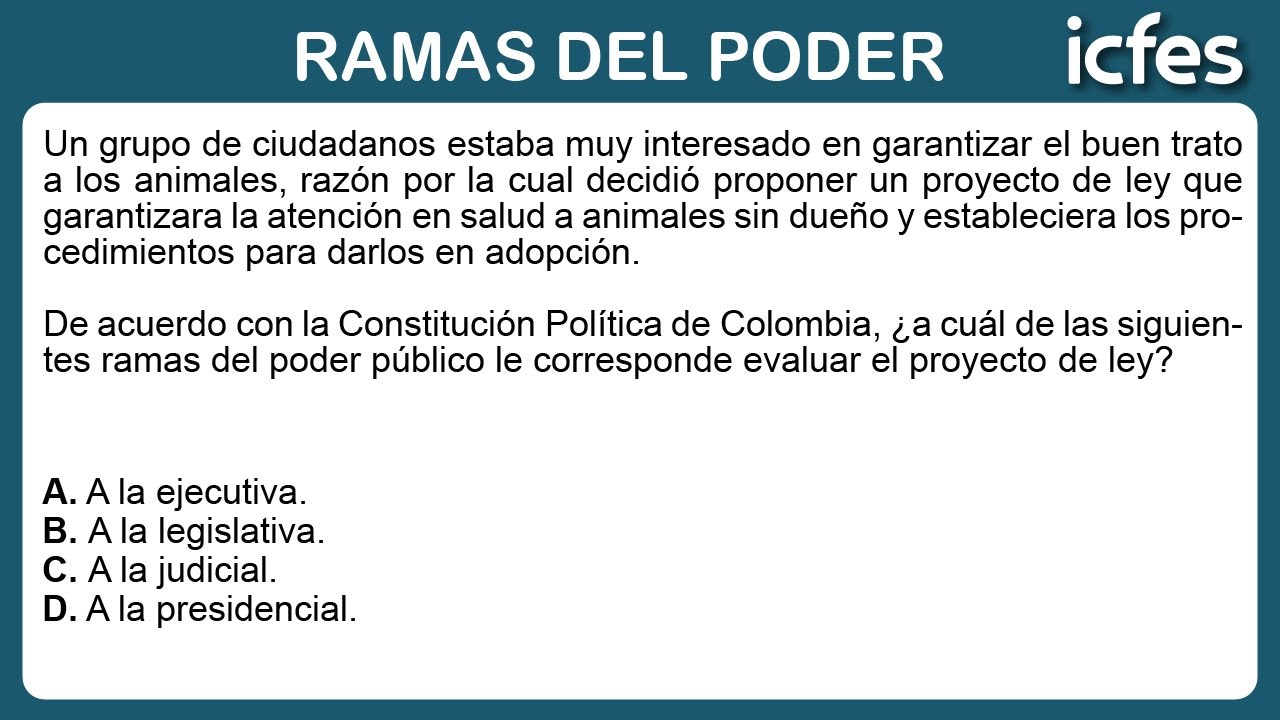 📚 ICFES 2024 | Sociales: Ramas del poder público