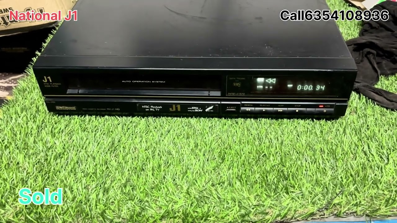 National J1 VCR With Remote Sold Out #6354108936 