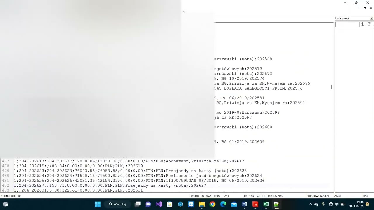 WAPRO FAKIR import rozrachunków do bilansu otwarcia