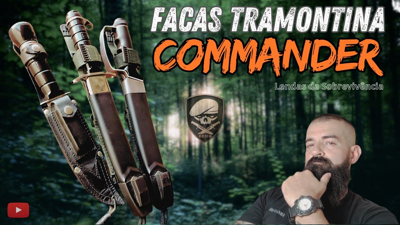 Facas Tramontina Commander - As Lendas da Sobrevivência #sobrevivência
