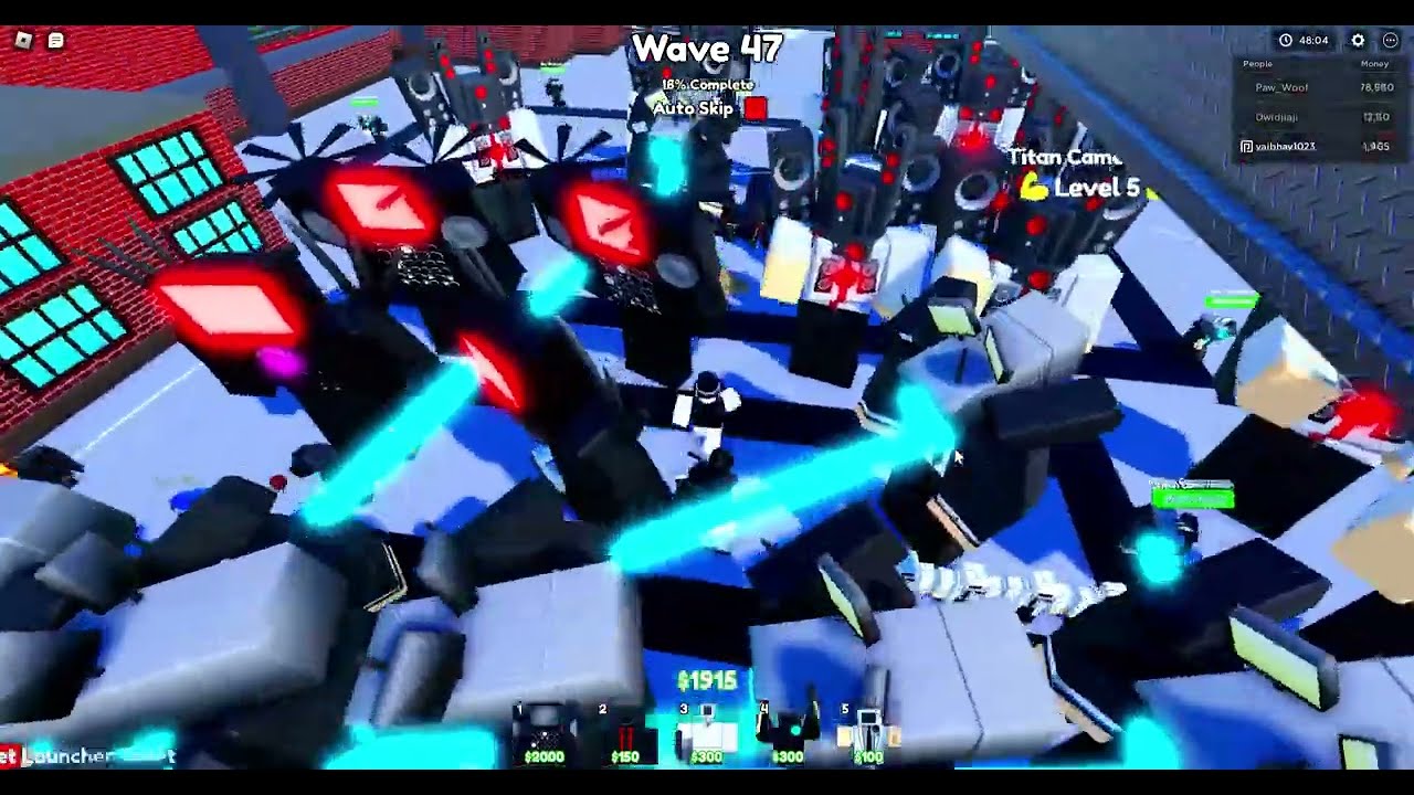Roblox toilet defense the first time I beat Toilet HQ after the update.