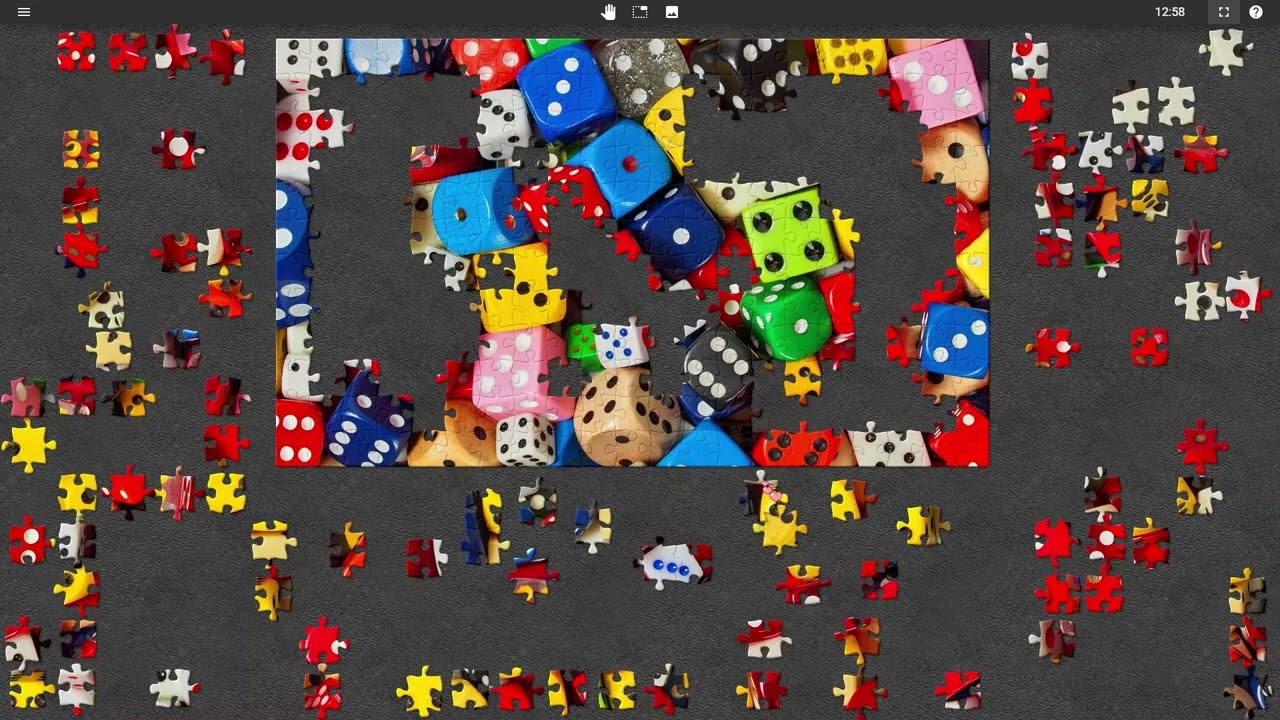 Relaxing Music With Colorful Dice Collection Puzzle #694