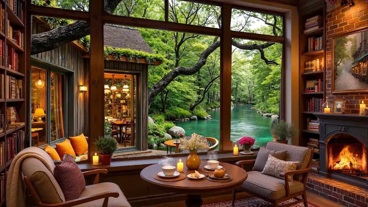 🔥 Cozy Cabin Heavy Rain #9 | 🌧️ Rain Sounds & Crackling Fireplace