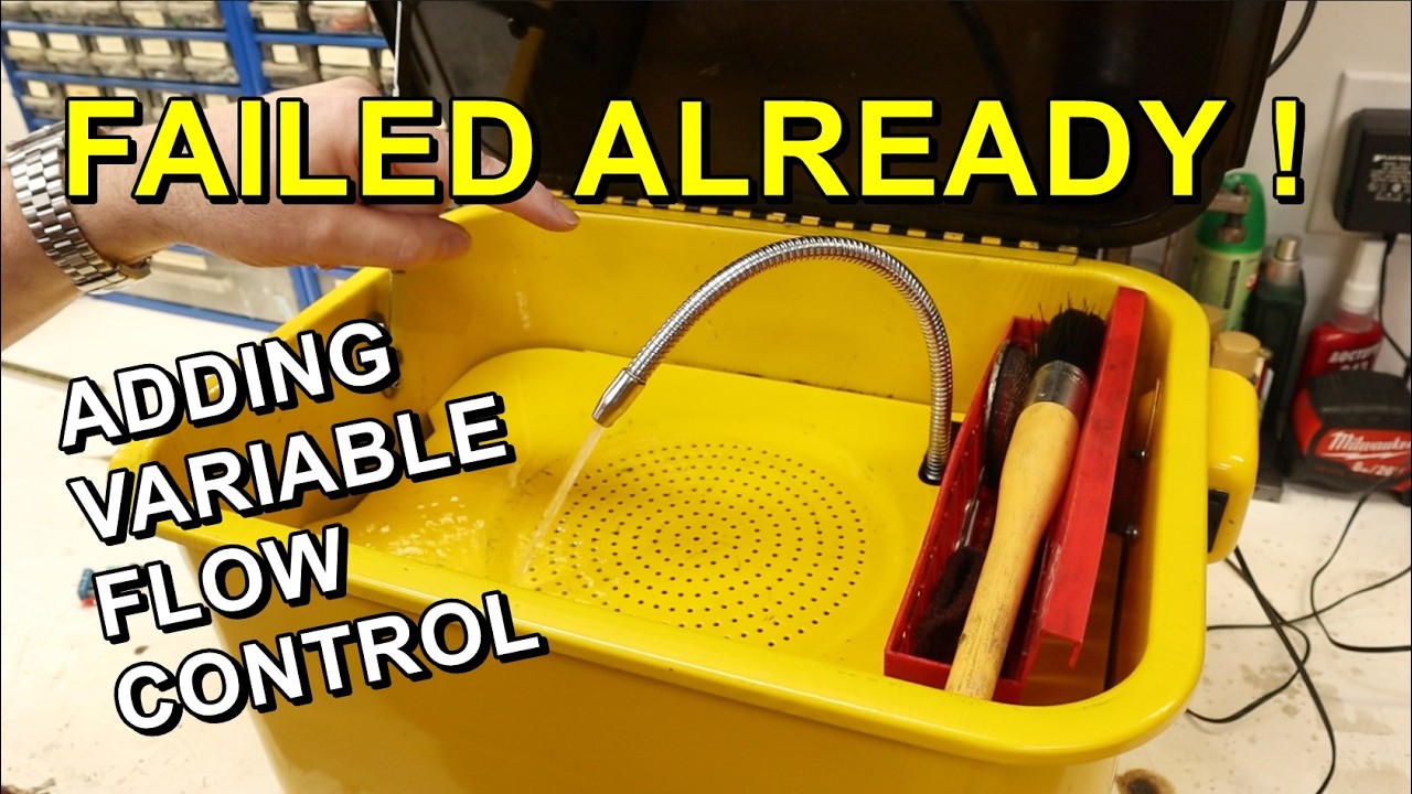 Parts Washer Pump Update & Installing Variable Flow Control.
