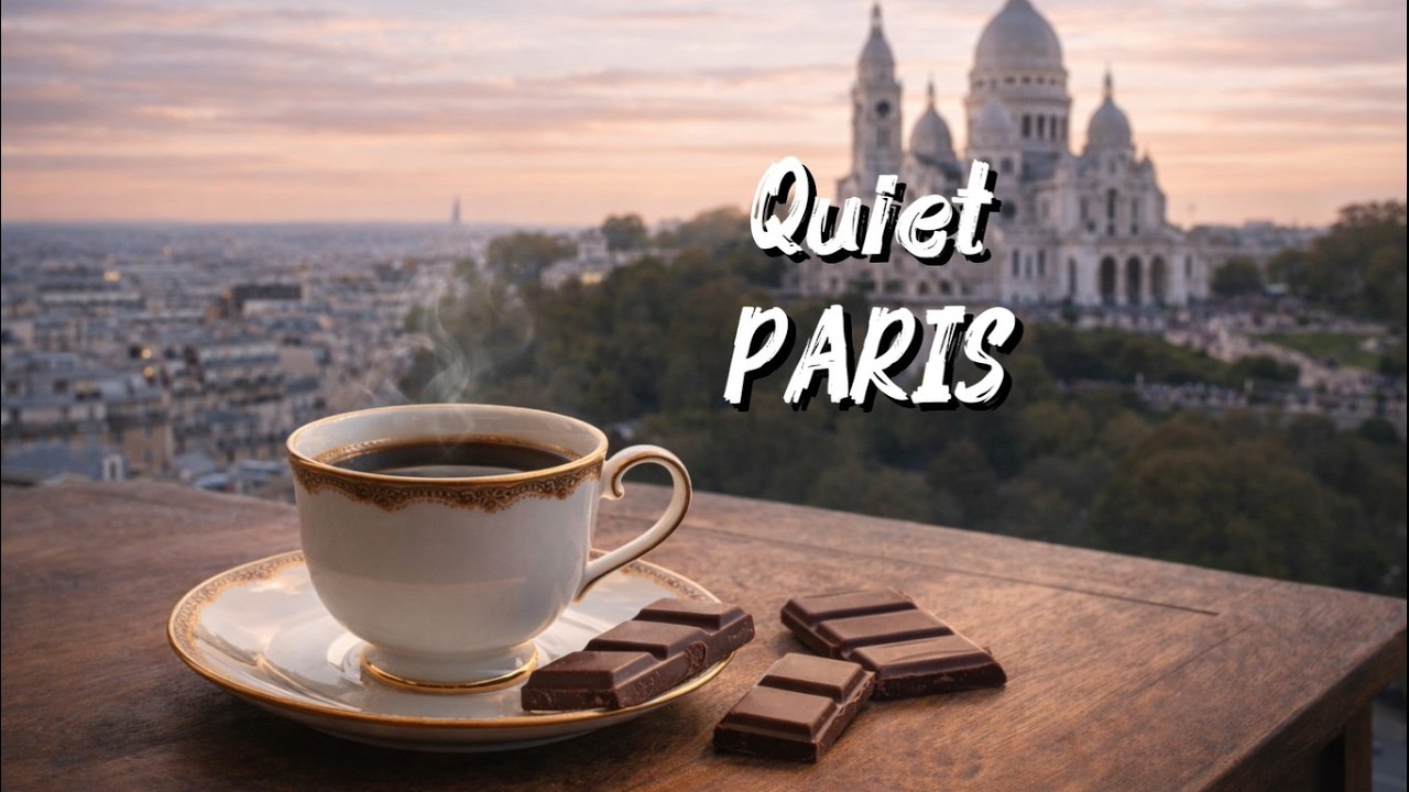 Quiet Paris ☕ | 1 Hour Smooth Coffee Jazz in Montmartre for Relax, Work & Focus