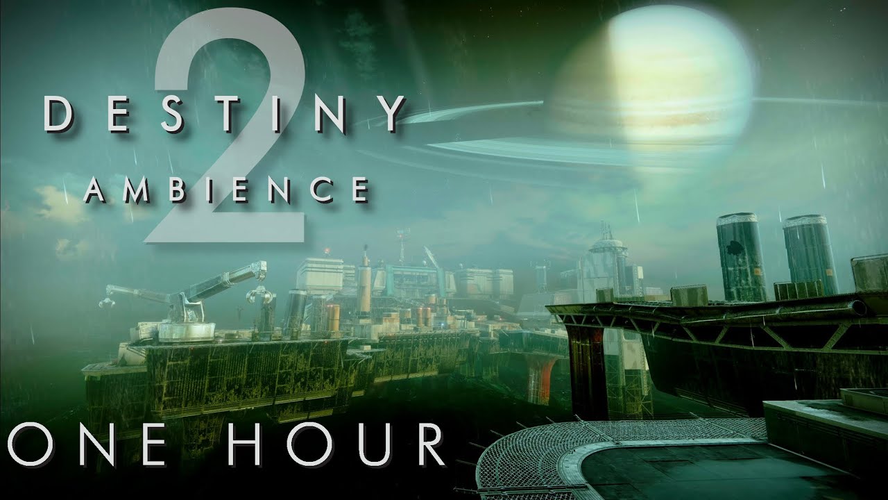 Relaxing Ambience - Saturn’s Moon Titan - Destiny 2 (UHD)