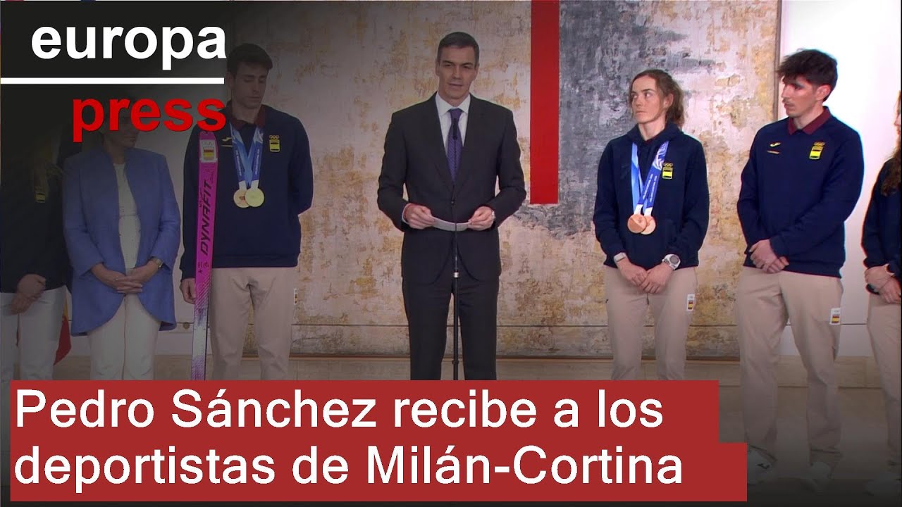 Pedro Sánchez recibe a los deportistas de Milán-Cortina: 