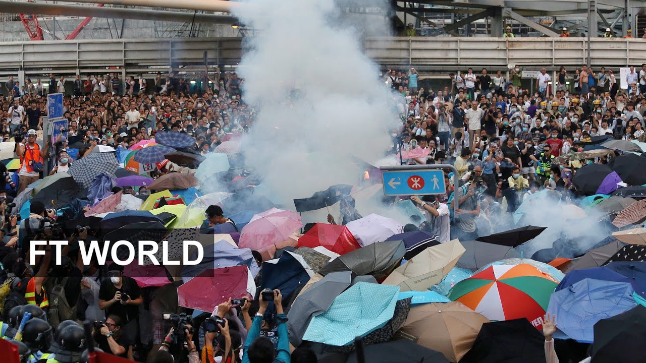 Hong Kong Protest 1: Police fire tear gas at crowd