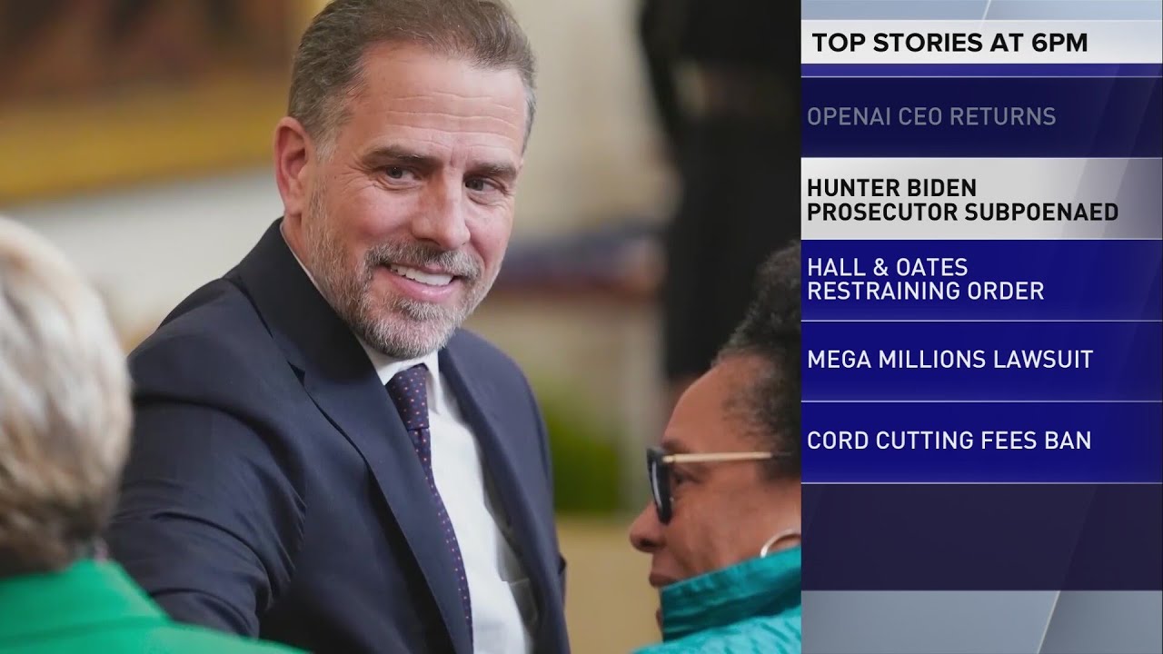 House Republicans issue a subpoena to federal prosecutor in Hunter Biden's case