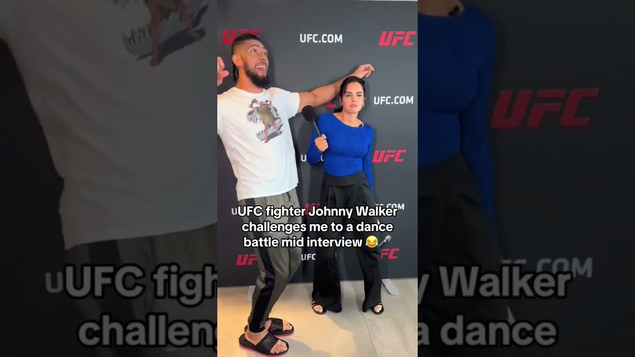 Johnny Walker started dancing mid interview LOL #shorts #ufc #johnnywalker