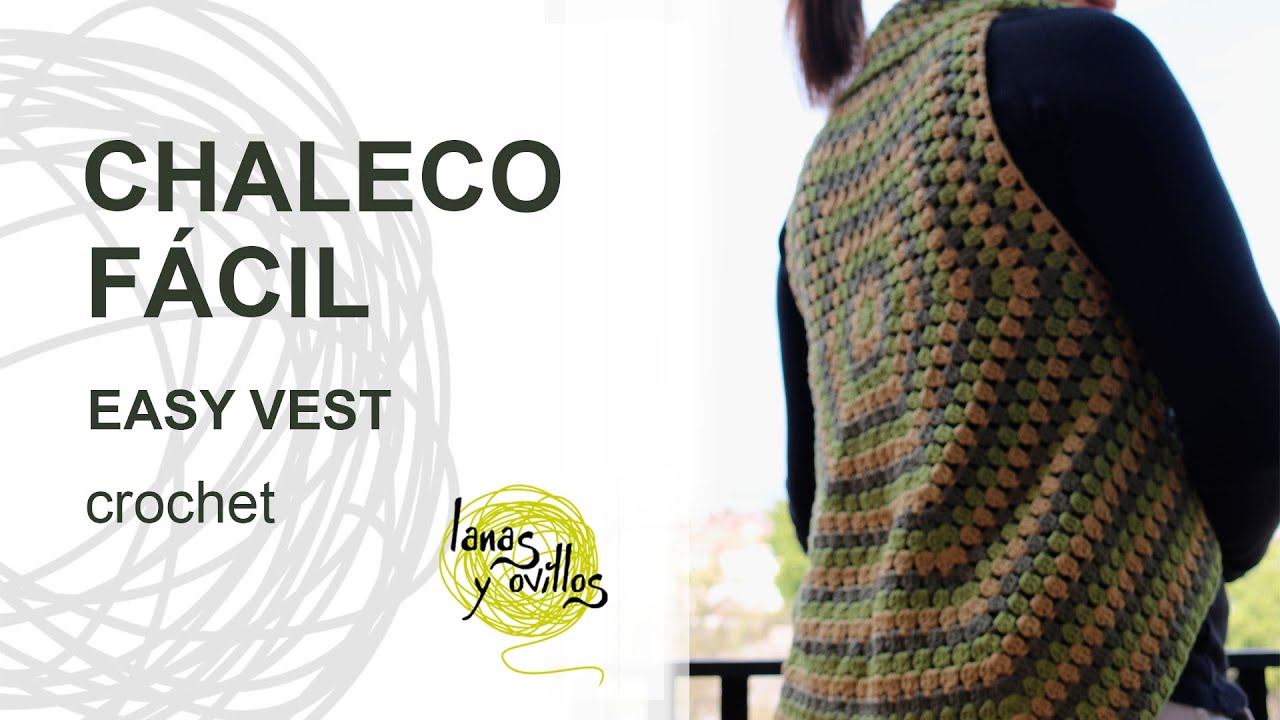 Tutorial Chaleco Crochet o Ganchillo Fácil