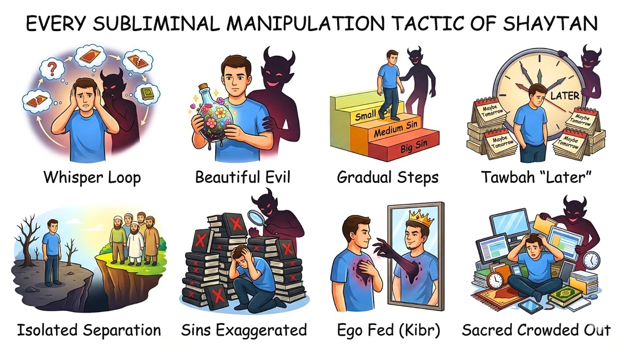Every Manipulation Tactic Shaytan Uses Explained in 9 minutes