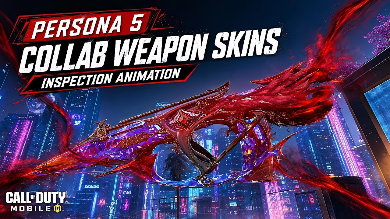 CODM x Persona 5 Weapon Skins Inspection animation and Kill effects | CODM x Persona 5 