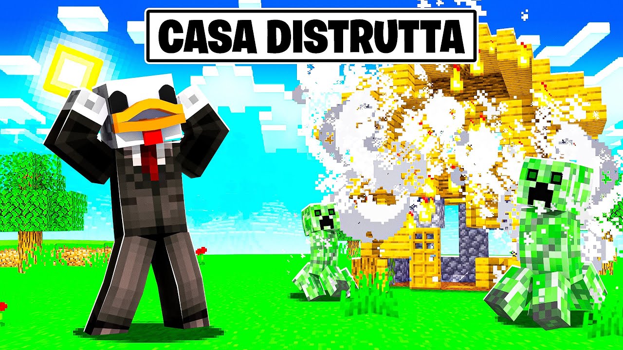 HANNO DISTRUTTO LA MIA CASA SU MINECRAFT!!