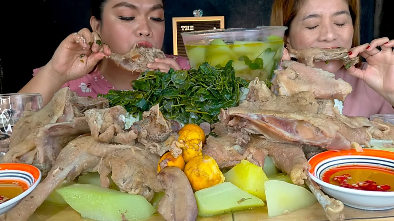 NATIVE TINOLANG MANOK AT PATIS SILI | MUKBANG PHILIPPINES | FILIPINO FOOD