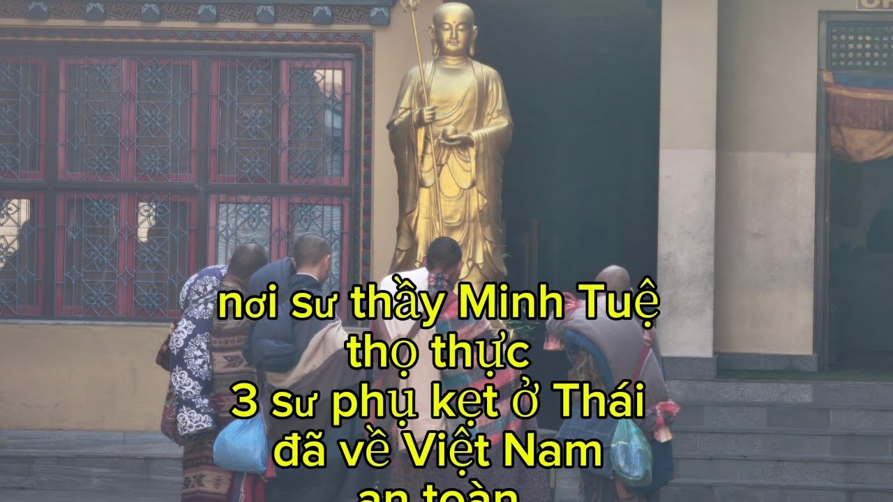 3 sư phụ kẹt ở Th&aacute;i Lan đ&atilde; về VN an to&agrave;n. sư thầy Minh Tuệ 15/03