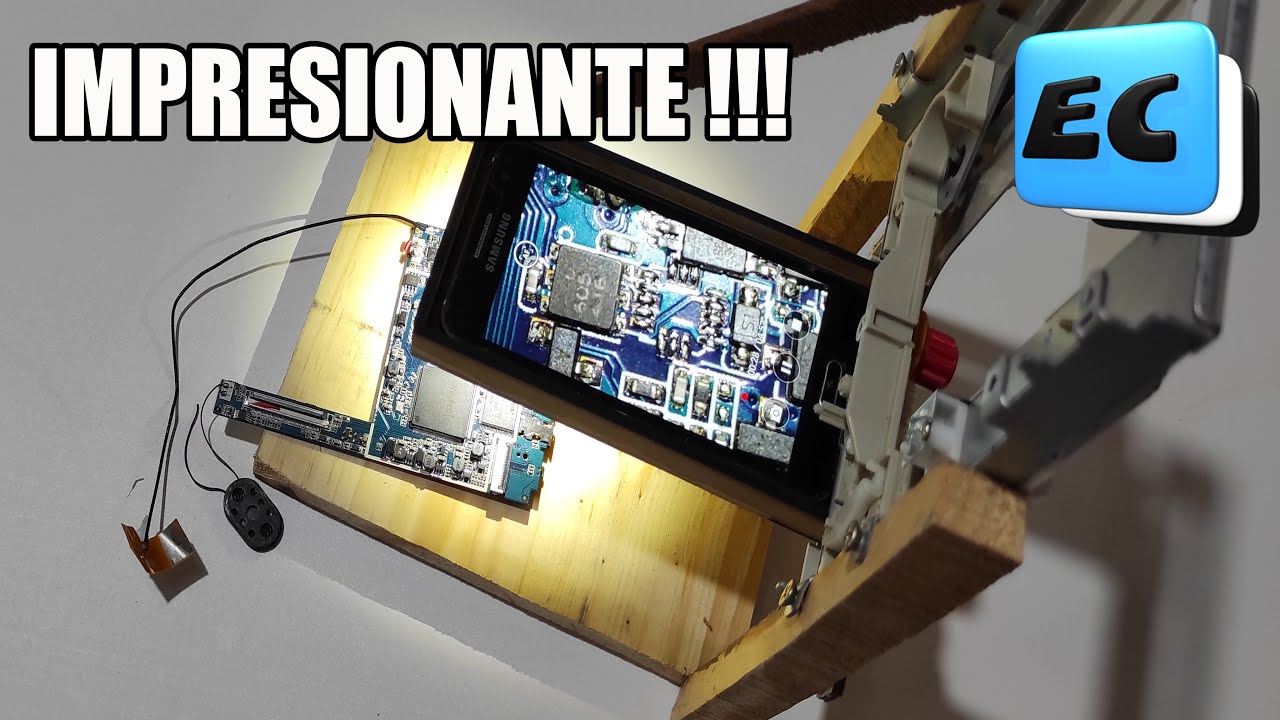COMO HACER MICROSCOPIO para ELECTRONICA  o BIOLOGIA  con un CELULAR