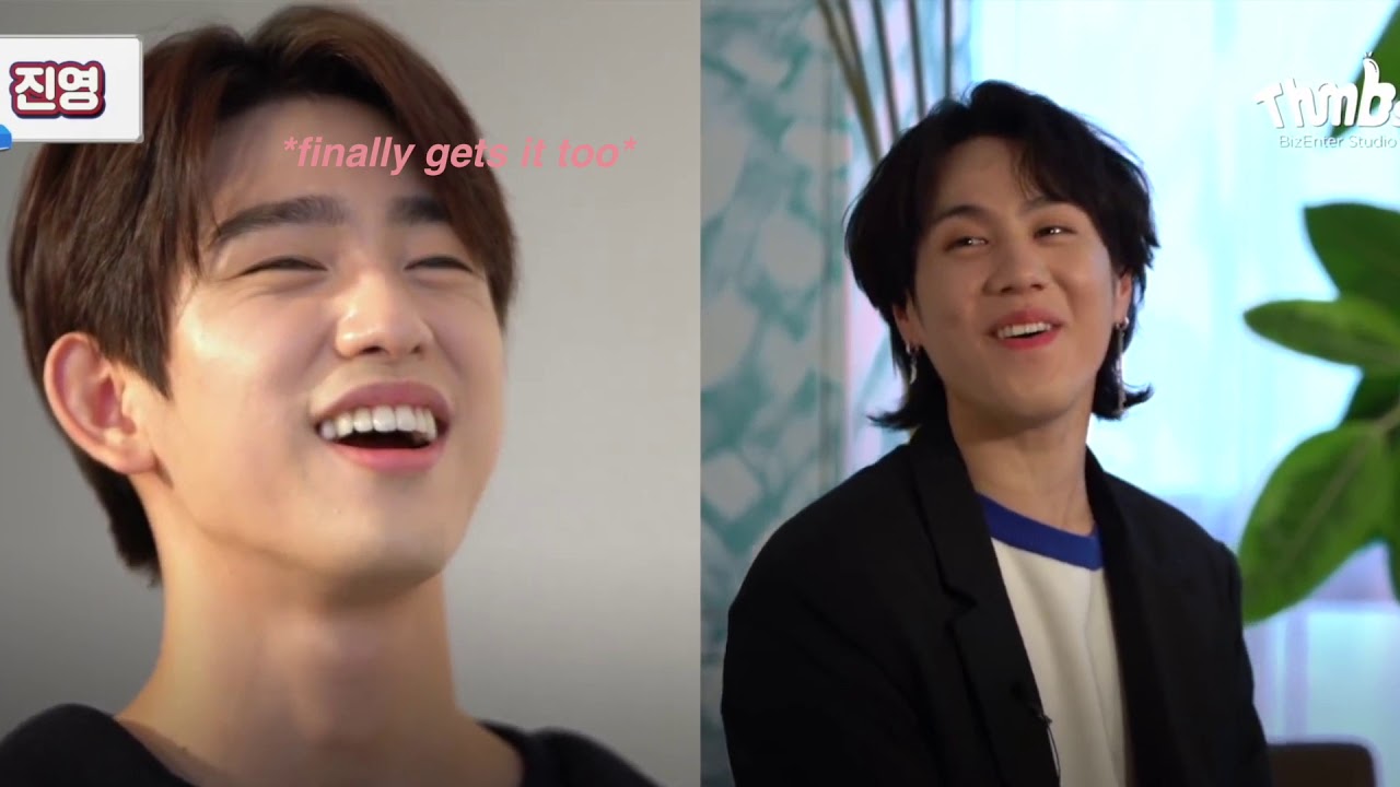 jinyoung and yugyeom stressing each other out for 6 min 29 seconds