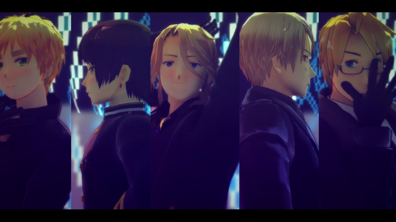 【APヘタリアMMD】Carry me off【Uk/Jp/Us/Fr/Pr】