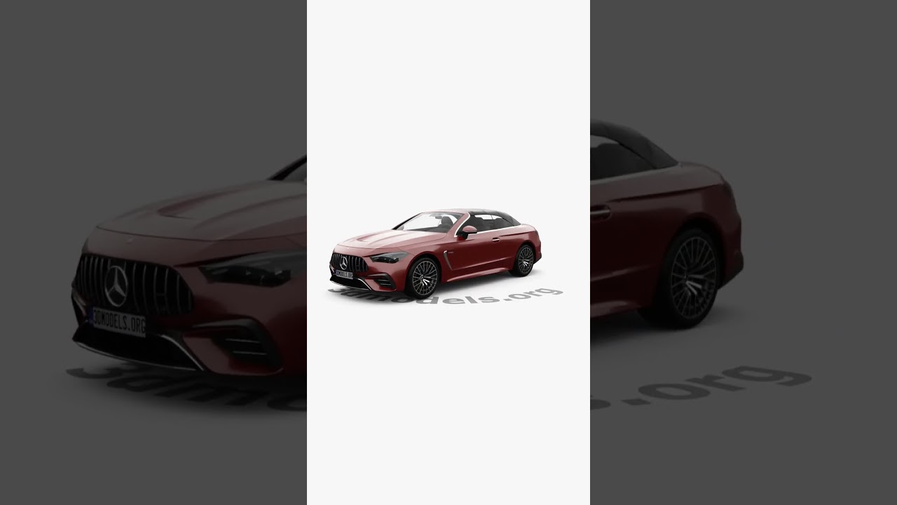 Mercedes-Benz CLE-class cabriolet AMG 2024 3D model 