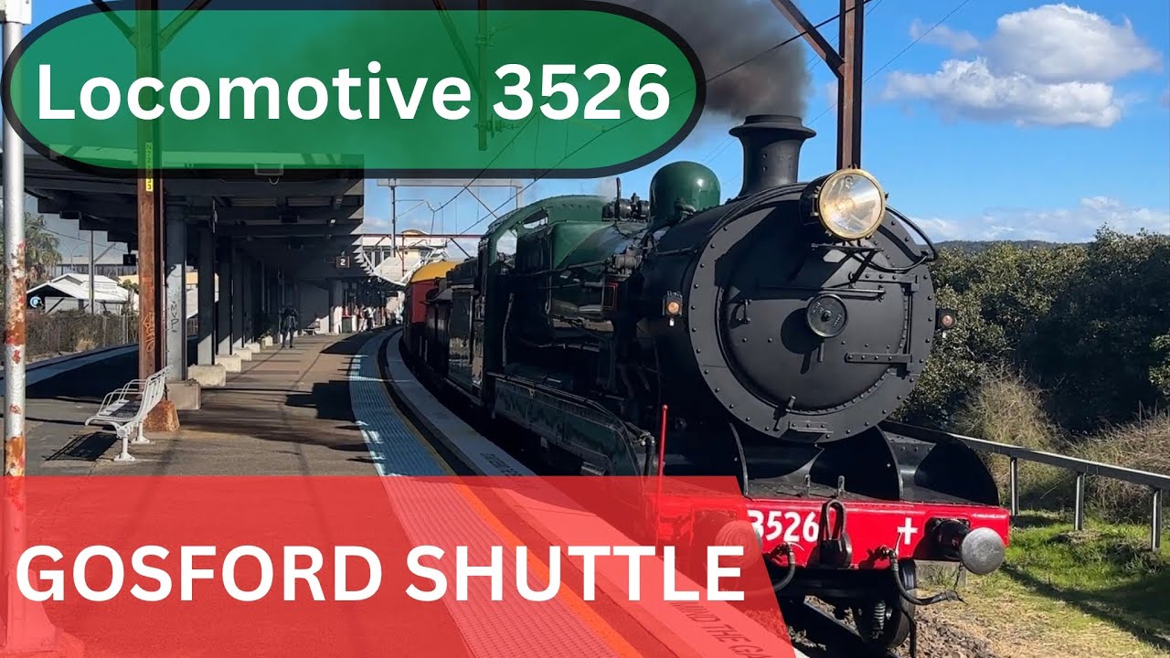 Steam Locomotive 3526 | Gosford Shuttle Runs - June 2025